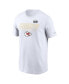 Men's White Kansas City Chiefs Super Bowl LVIII Iconic T-shirt