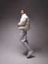 Topman plush puffer in white