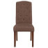 Фото #3 товара Hercules Grove Park Series Brown Fabric Tufted Parsons Chair