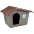 NAYECO Eco Mini Dog House 60x50x41 cm серый / коричневый - фото #2