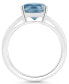 ფოტო #3 პროდუქტის Women's Sky Blue Topaz (3-2/3 ct.t.w.) Ring in Sterling Silver
