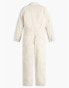 Levi's Women's Iconic Jumpsuit Size XL Cotton Sleeve, Almond Milk NEW