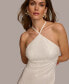 Фото #5 товара Women's Sequined Halter Sheath Dress