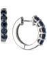 Ruby Small Hoop Earrings (1-1/2 ct. t.w.) in Sterling Silver, 0.67"