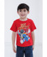 Фото #3 товара Toddler Boys Red Yellow Blue Black Pink 3 Pack T-Shirts to