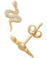 Cubic Zirconia Snake Stud Earrings, Created for Macy's