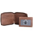 Men's Bellagio Collection Zippered Bifold Wallet with Removable Pass Case