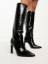 Фото #4 товара ASOS DESIGN Wide Fit Cancun knee high boots in black