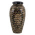 Vase Black Beige Bamboo 21 x 21 x 40 cm