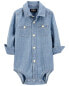 Baby Classic Button-Front Bodysuit 9M