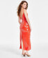 Фото #2 товара Women's Sequin Sleeveless Midi Slip Dress