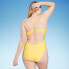 Фото #4 товара Women's V-Neck One Piece Swimsuit - Shade & Shore Yellow S