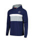 Фото #2 товара Men's Navy Dallas Cowboys Morgan Long Sleeve Hoodie T-shirt