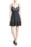 Фото #2 товара Cinq a Sept Dara Floral Embroidered Dress Women's Sz. 10 (Navy/Ivory) 152878