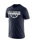 Фото #3 товара Men's Navy Villanova Wildcats Basketball Drop Legend Performance T-shirt