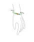 ფოტო #3 პროდუქტის Unisex Boho Natural Gemstone Natural Light Green Jade Multi Donut Disc Bracelet For Women Adjustable Slider Cord 7-9”