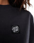 Santa Cruz long sleeve opus dot logo t-shirt in black