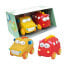 Фото #1 товара TACHAN Set Of 2 Cars Monsters Yellow & Red