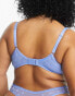 Фото #6 товара Ivory Rose Curve B-G mesh spot balconette bra in blue