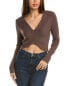 Lanston V Crop Top Women's Brown S