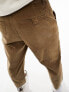 Фото #7 товара Farah hawtin corduroy tapered cropped trousers in brown