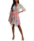 ფოტო #1 პროდუქტის Petite Floral Handkerchief Fit & Flare Dress