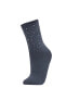 Kadın Aplike 2'li Pamuklu Uzun Çorap C5144axns