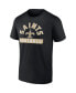 Фото #4 товара Men's Black, White New Orleans Saints Two-Pack 2023 Schedule T-shirt Combo Set