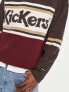 Фото #2 товара Kickers oversized slogan jumper in brown and red