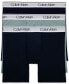 ფოტო #1 პროდუქტის Men's 3-Pack Micro Stretch Solid Boxer Briefs