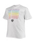 Фото #2 товара Men's White Las Vegas Raiders Big and Tall City Pride T-shirt