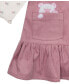 Фото #3 товара Baby Girl Corduroy Applique Jumper With T-Shirt, 2 Pcs