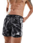 adidas Running Own The Run shorts in black print