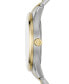 ფოტო #2 პროდუქტის Men's Multifunction Two-Tone Stainless Steel Bracelet Watch, 42mm