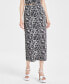 Women's Printed Textured Midi Skirt, Created for Macy's Kristn Abstract, S - фото #1