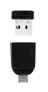 Фото #6 товара Verbatim Nano - USB 2.0 Drive Drive con Adattatore Micro USB da 16 GB - Black - 16 GB - USB Type-A - 2.0 - Capless - 3 g - Black