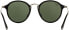 Фото #8 товара Очки солнцезащитные Ray-Ban RB2447F Round Fleck Asian Fit Sunglasses, Black/Green, 52 mm.