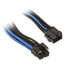 Фото #1 товара SilverStone EPS 8-Pin zu EPS/ATX 4+4-Pin Kabel, 300mm - schwarz/blau