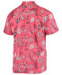 Фото #3 товара Men's Scarlet Ohio State Buckeyes Vintage-Like Floral Button-Up Shirt