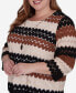 ფოტო #5 პროდუქტის Plus Size Rue Rivoli Women's Lace Textured Top With Necklace