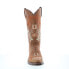 Фото #3 товара Sage 9072 Womens Brown Leather Slip On Cowboy Western Boots 7