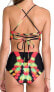Garlands Mara Hoffman Women Swimwear String Cut Out Summer One Piece Size XS