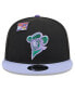 Men's Black/Purple Sugar Land Space Cowboys Grape Big League Chew Flavor Pack 9FIFTY Snapback Hat