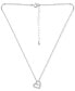 Фото #3 товара Giani Bernini cubic Zirconia Open Heart Pendant Necklace, 16" + 2" extender, Created for Macy's