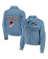 ფოტო #1 პროდუქტის Women's Georgia Bulldogs Button-Up Denim Jacket