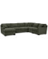 Фото #7 товара Radley 5-Pc. Fabric Chaise Sectional Sofa with Corner Piece, Created for Macy's