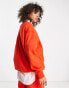 Фото #2 товара Nike – Oversize-Sweatshirt in Rot mit Mini-Swoosh