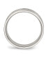 ფოტო #2 პროდუქტის Stainless Steel Brushed and Polished 6mm Ridged Flat Band Ring