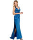 Фото #3 товара Juniors' Glitter Lace-Up-Back Gown