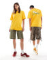 Puma Terrace back print t-shirt in yellow and green